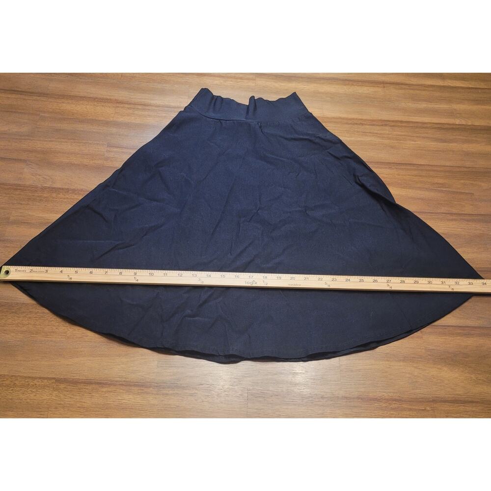 VTG Y2K Black Skater Skirt Made in USA Goth Grunge Alt S - Picture 6 of 7